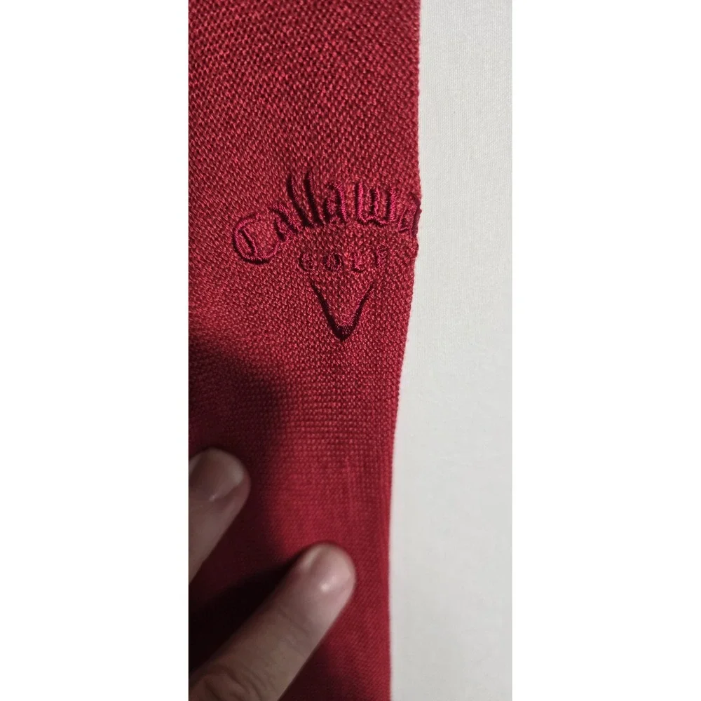 Callaway Crewneck Sweater Knit Pullover Golf Casual‎ Red Mens Extra Large NWT